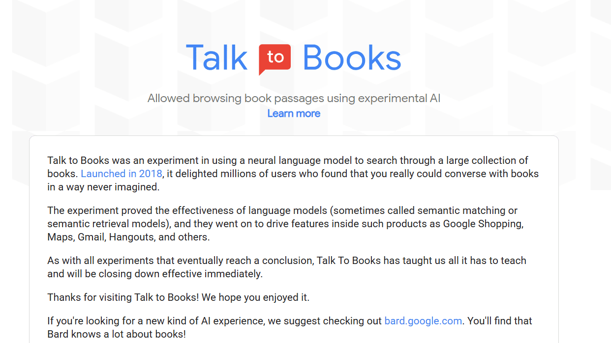 Talk To Books