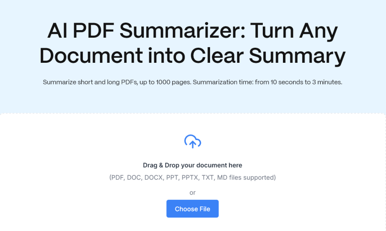 AI PDF Summarizer | Noiz