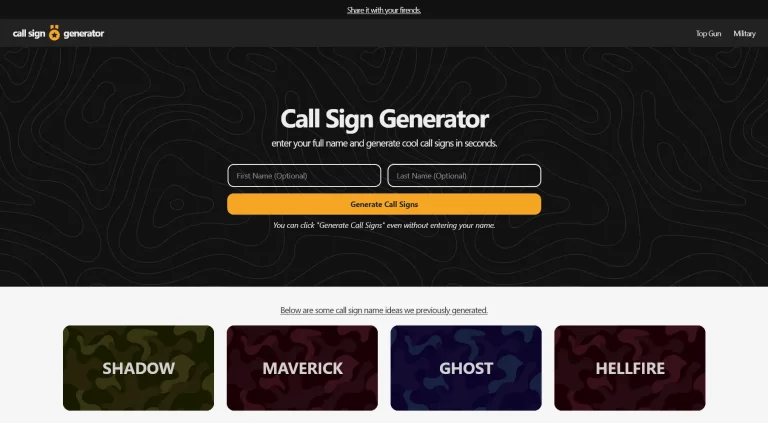  Call Sign Generator