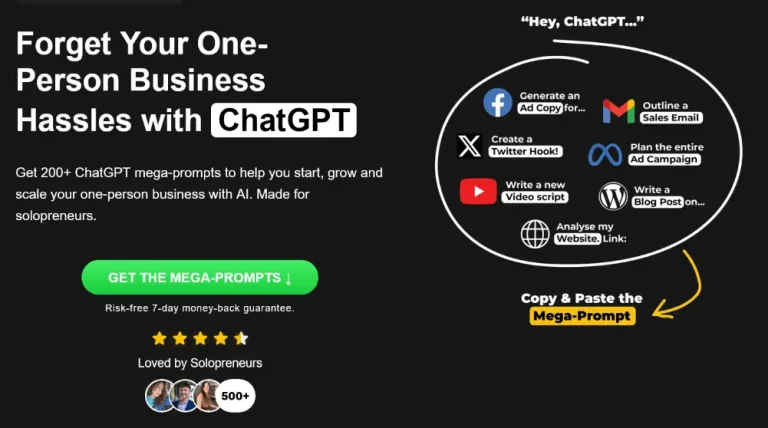200+ ChatGPT Mega-Prompts for Solopreneurs