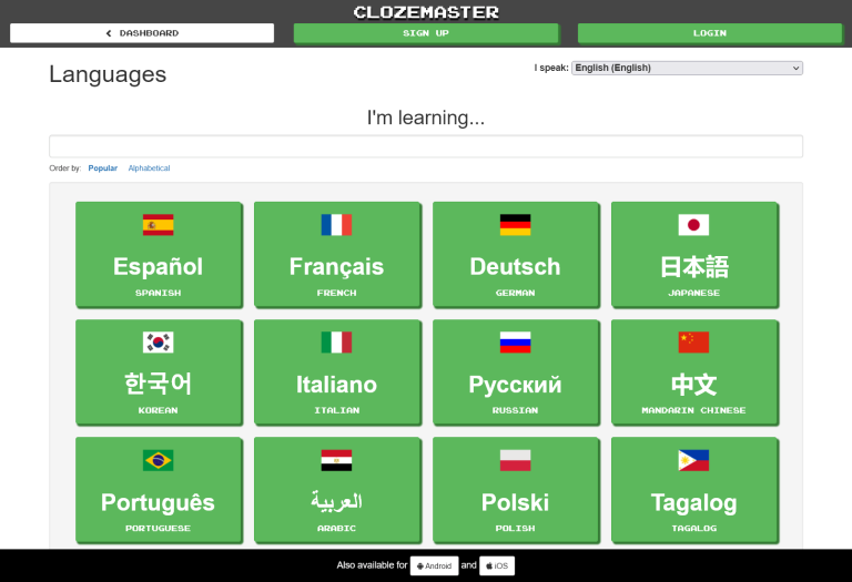 Clozemaster