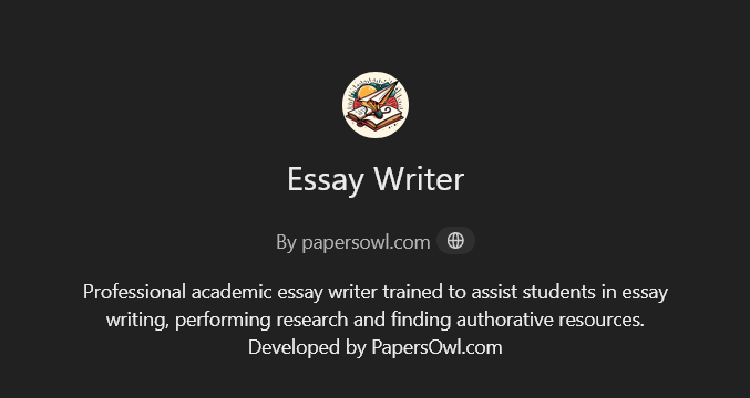 Essay Writer by PapersOwl