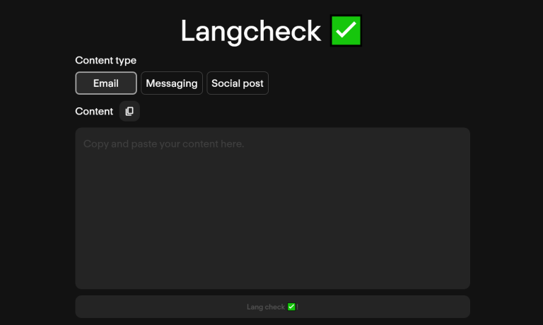 Langcheck
