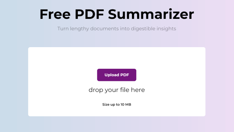 PDF Summarizer