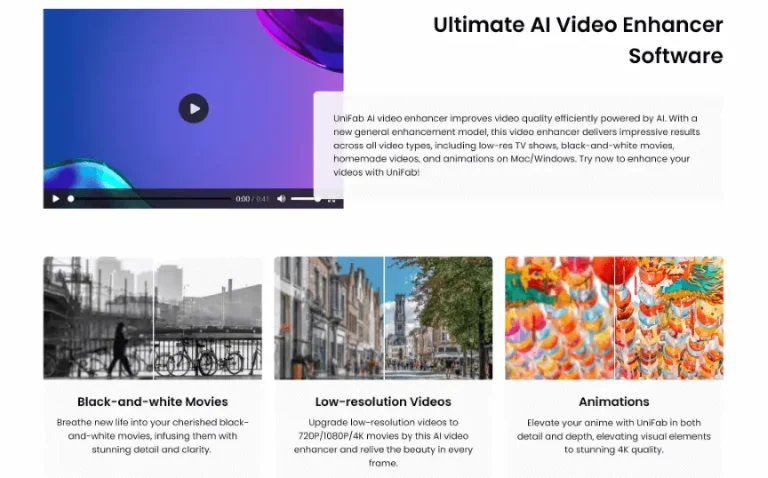 UniFab Video Enhancer AI