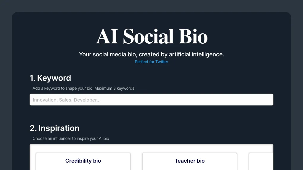  AI Social Bio