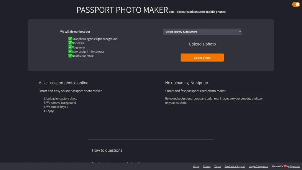 Passport Photo Maker